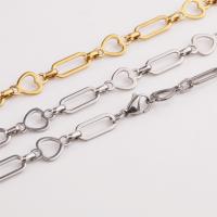 Stainless Steel Chain Necklace, 304 Stainless Steel, Vacuum Ion Plating, fashion jewelry 