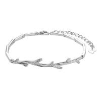 Pulseras para Parejas, metal, chapado en color de plata, Joyería, plateado, Vendido por UD