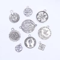 Zinc Alloy Jewelry Pendants, antique silver color plated, DIY & hollow 