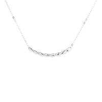 Collier de bijoux en argent , Argent sterling 925, Plaqué de platine, bijoux de mode & pour femme, couleur originale, 30mm cm, Vendu par PC