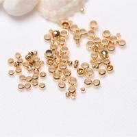 Brass Positioning Bead, 14K gold plated, DIY 