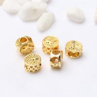 Brass Positioning Bead, Tree, 18K gold plated, DIY 