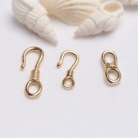 真鍮フックとアイ留め金, 銅, 14 K ゴールド メッキ, DIY & 異なるスタイルを選択, 売り手 パソコン