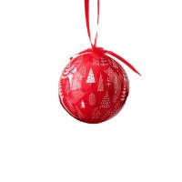 PE Foam Christmas Tree Decoration, with paper box, Round, Christmas jewelry 7.2cm 