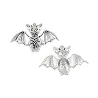 Pendentifs animaux en alliage de zinc, Chauve-souris, Plaqué de couleur d'argent, unisexe Environ Vendu par sac