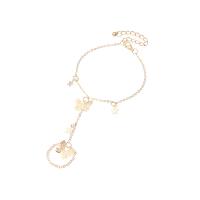 aleación de zinc Cлейв, con 2.48inch extender cadena, Mariposa, chapado en color dorado, Joyería & para mujer, tamaño:10, longitud:aproximado 7.7 Inch, Vendido por UD