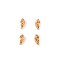 alliage de zinc Stud Set, papillon, Placage de couleur d'or, 4 pièces & pour femme & creux Vendu par fixé