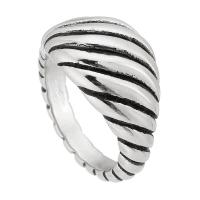 Edelstahl Fingerring, 316 Edelstahl, Modeschmuck & für Frau, originale Farbe, 12mm,4mm, Größe:5.5, verkauft von PC