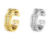 Edelstahl Fingerring, 304 Edelstahl, Vakuum-Ionen-Beschichtung, Modeschmuck & unisex, keine, 18mm, verkauft von PC