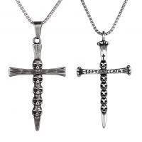 Stainless Steel Cross Pendants, 316L Stainless Steel, polished, DIY & blacken 