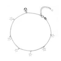 Tobillera de joyería de moda, Plata de ley 925, chapado en color de plata, para mujer, plateado, 230mm, Vendido por UD