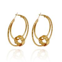 Zinc Alloy Hoop Earring, plated, fashion jewelry & for woman 