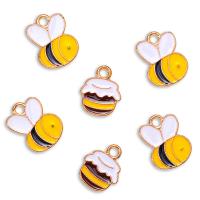 Zinc Alloy Enamel Pendants, gold color plated, Unisex Approx 