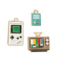 Zinc Alloy Enamel Pendants, gold color plated, Unisex Approx 