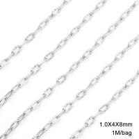 Stainless Steel Chain Jewelry, 304 Stainless Steel, DIY original color 