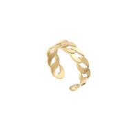 Titan Stahl Fingerring, Titanstahl, Modeschmuck & unisex, goldfarben, 20mm,6mm, verkauft von PC