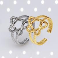 Edelstahl Fingerring, 304 Edelstahl, Stern, Vakuum-Ionen-Beschichtung, Modeschmuck & unisex, keine, 16mm, verkauft von PC