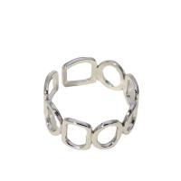 Partículas de acero Anillo de dedo Cuff, Recubrimiento iónico al vacío, Joyería & diverso tamaño para la opción & para mujer & hueco, más colores para la opción, Vendido por UD