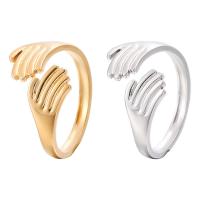 Partículas de acero Anillo de dedo Cuff, Mano, Recubrimiento iónico al vacío, Joyería & unisexo & diverso tamaño para la opción, más colores para la opción, Vendido por UD