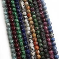 Perles de pierre gemme mixte, Rond, poli, DIY & différents matériaux pour le choix, plus de couleurs à choisir, 6mm, Environ Vendu par brin