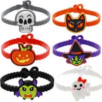 PVC suave Pulsera, engomada de gota, Diseño de Halloween & diferentes estilos para la opción & para mujer, longitud:7.68 Inch, Vendido por UD