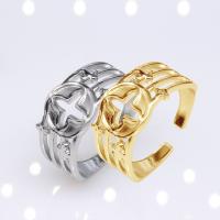 Edelstahl Fingerring, 304 Edelstahl, Vakuum-Ionen-Beschichtung, Modeschmuck & unisex, keine, 10mm, verkauft von PC