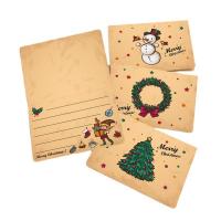 Paper Christmas Card, Rectangle, printing, Christmas jewelry 