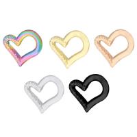 Stainless Steel Heart Pendants, 304 Stainless Steel, Vacuum Ion Plating, DIY & Unisex 