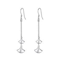 Boucle d'oreille goutte argent sterling, Argent sterling 925, Plaqué de platine, bijoux de mode & pour femme, couleur originale Vendu par paire