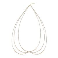 304 Edelstahl Taillenkette, Modeschmuck & mehrschichtig & für Frau & mit Strass, keine, 2mm, Länge:100u300190u300170 cm, verkauft von Strang