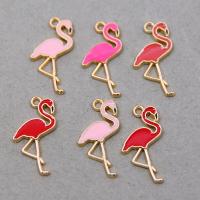 Zinc Alloy Enamel Pendants, Bird, KC gold color plated, Unisex Approx 