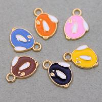 Zinc Alloy Enamel Pendants, KC gold color plated, Unisex Approx 