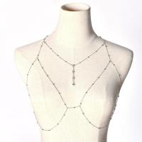 Zinc Alloy Chest Chain, plated, fashion jewelry & for woman 