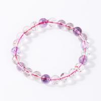 Super sept cristaux bracelet, Rond, unisexe & normes différentes pour le choix, violet Environ 18 cm, Vendu par PC