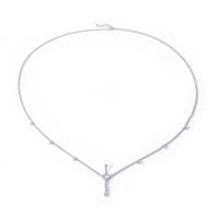 Eisen Taillenkette, Platinfarbe platiniert, einstellbar & für Frau & mit Strass, Platin Farbe, Länge:91 cm, verkauft von PC