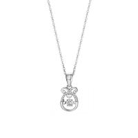 Zircon cubique Micro Pave collier en argent sterling, Argent sterling 925, Plaqué de platine, pavé de micro zircon & pour femme, couleur originale Environ 17.7 pouce, Vendu par PC