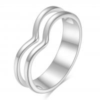 Anillo de dedo de acero Titanium de, Partículas de acero, chapado, diverso tamaño para la opción & para mujer, más colores para la opción, Vendido por UD