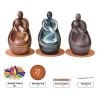 Incense Smoke Flow Backflow Holder Ceramic Incense Burner, Porcelain, handmade, for home and office & durable 