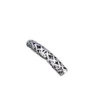 Argent sterling 925 perles tube incurvé, poli, creux, couleur originale Vendu par PC