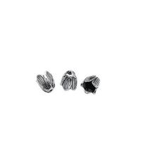 Sterling Silber Perlenkappen, 925 Sterling Silber, Blume, DIY, keine, 7.6x8.3mm, Bohrung:ca. 5.7mm, verkauft von PC