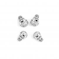 Sterling Silver Spacer Beads, 99.9% Sterling Silver, polished original color 