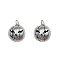 Sterling Silver Stud Earring, Argent sterling 925, poli, le style de punk & unisexe, couleur originale Vendu par PC