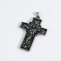 pendentifs En acier inoxydable de Croix , Acier inoxydable 316, Crucifix, Placage, bijoux de mode & pour homme Vendu par PC