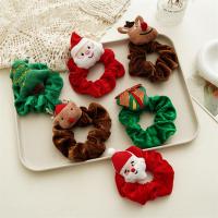 Hair Scrunchies, Cloth, handmade, Christmas Design & for woman 