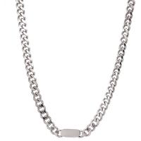 Collier de bijoux de titane, Acier titane, bijoux de mode & unisexe, couleur originale, 11mm Environ 50 cm, Vendu par PC