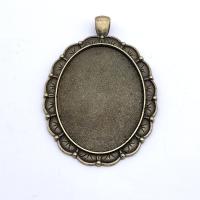 Zink Legierung Anhänger Rohling, Zinklegierung, antike Bronzefarbe plattiert, originale Farbe, 58x41mm, verkauft von PC