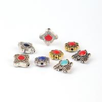 Enamel Zinc Alloy Beads, plated, DIY 