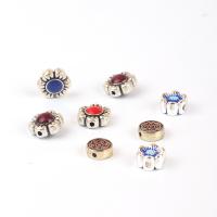 Zinc Alloy Spacer Beads, Flower, plated, DIY & enamel 