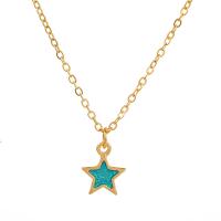 Zinc Alloy Necklace, with 5cm extender chain, Star, plated, fashion jewelry & for woman cm 