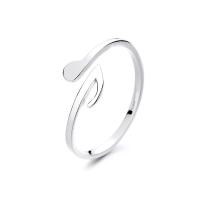 argent sterling 925 Cuff Bague, note de musique, Réglable & pour femme, argent, Vendu par PC